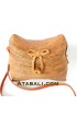 Ladies handbags rattan full handmade leather straps